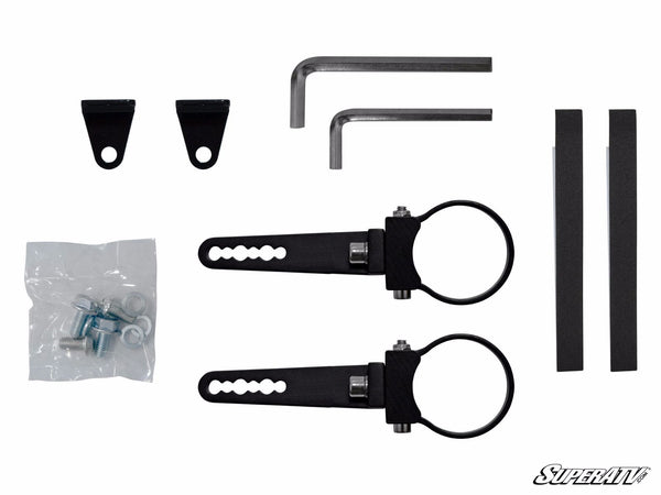 3 Panel Rear View Mirror with 1-7 / 8" Clamps - Super ATV