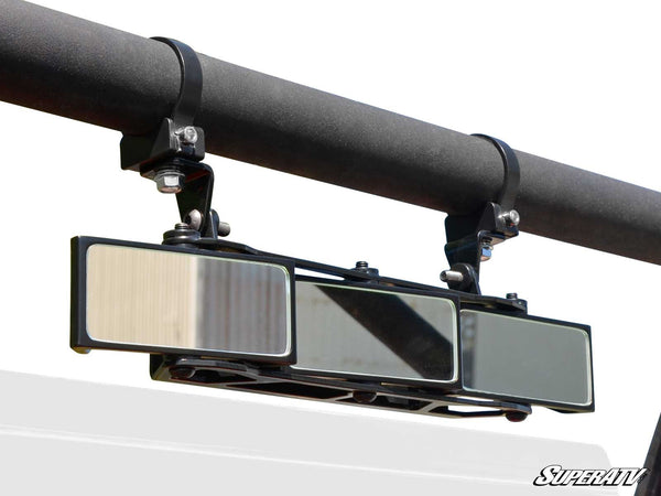 3 Panel Rear View Mirror with 1-7 / 8" Clamps - Super ATV