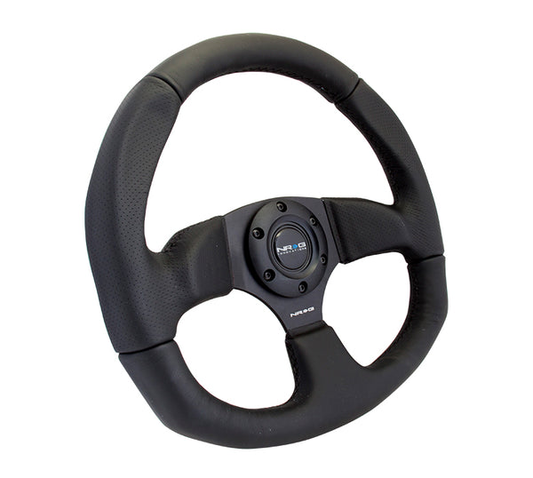 Premium Leather - Flat Bottom - Steering Wheel - NRG