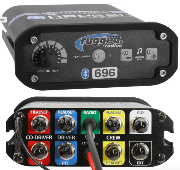 RRP696 2-Place Intercom with Digital Mobile Radio and Alpha Audio Helmet Kits