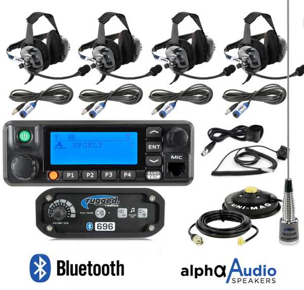 RRP696 4-Place Intercom with Digital Mobile Radio and BTU Headsets