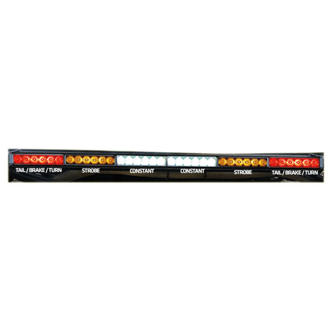 Rear Chase Light Bar 36" - Amber Strobes - 6x6 - RLB
