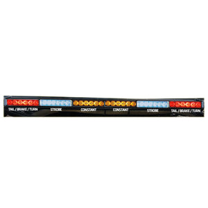 Rear Chase Light Bar 36" - Blue Strobes - 6x6 - RLB