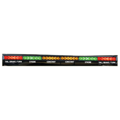 Rear Chase Light Bar 36" - Green Strobes - 6x6 - RLB