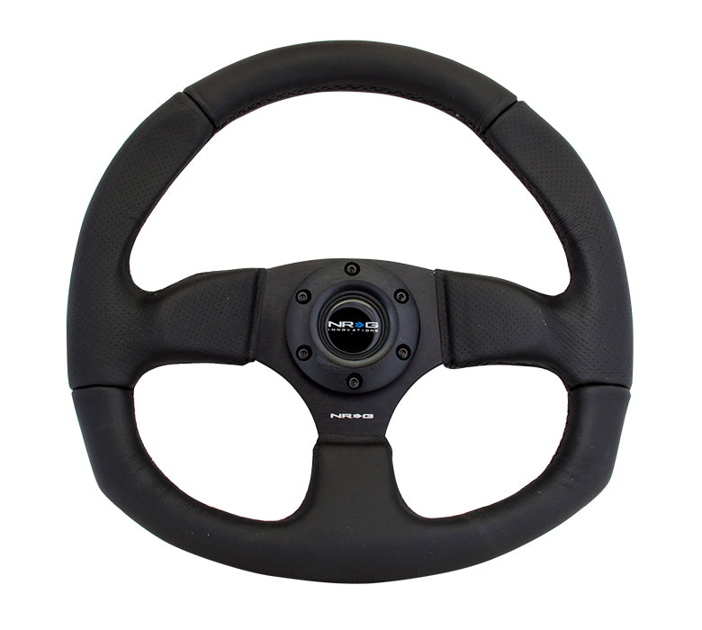 Premium Leather - Flat Bottom - Steering Wheel - NRG