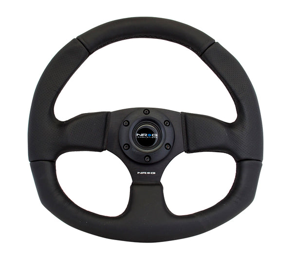 Premium Leather - Flat Bottom - Steering Wheel - NRG