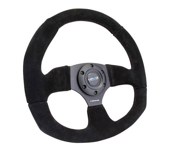 Premium Suede - Flat Bottom - Steering Wheel - NRG