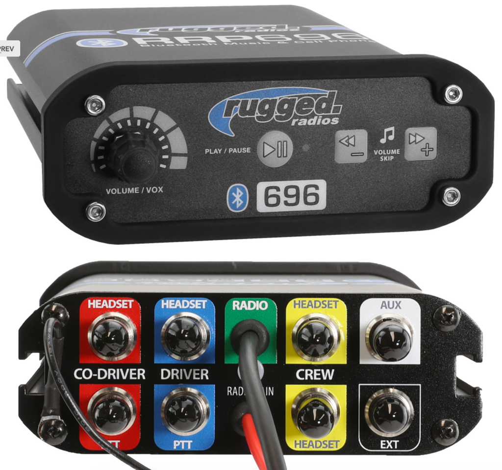 Alpha R Intercoms RRP696 2-Place Intercom with Digital Mobile Radio and AlphaBass Headse ...