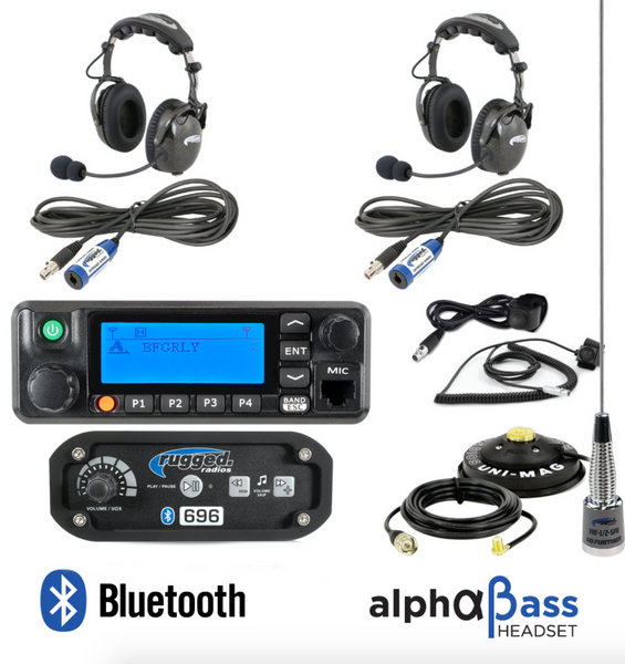 RRP696 2-Place Intercom with Digital Mobile Radio and AlphaBass Headsets