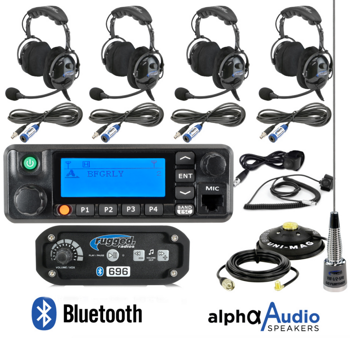 RRP696 4-Place Intercom with Digital Mobile Radio and OTU Headsets – TSBSG